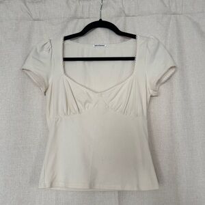 Reformation Knit Sweetheart Tee